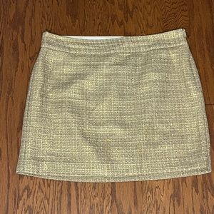 Banana Republic Gold Woven Skirt